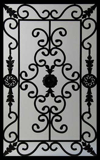 Wrought Iron Door Inserts Edenstone 22x36 Stocked By Randals Wrought Iron And Stained Glass