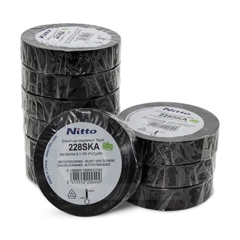 Nitto 228 SKA Isolierband 19mm X 20m Elektro Tape PVC Isotape VDE