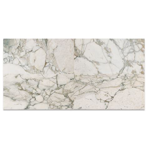 Calacatta Green Polished Marble Tile X X Marble Flooring