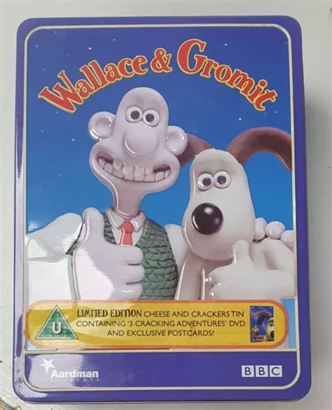 Wallace And Gromit Limited Addition Cheese And Crackers Tin Dvd £10