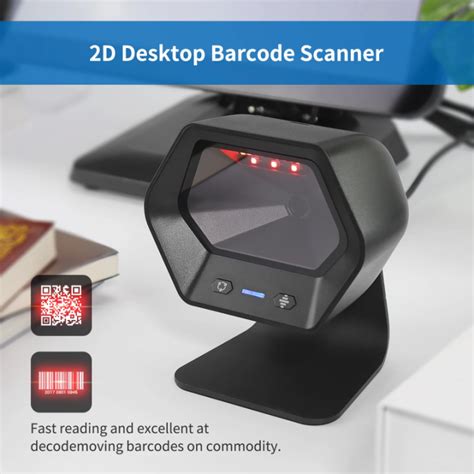 Netum Desktop D Qr Barcode Scanner Omnidirectional Hands Free Wired