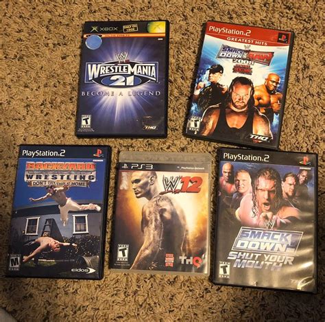 Wrestling Game Lot WWE WWF BACKYARD | Wrestling games, Wrestling, Wwf