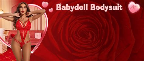 Amazon Avidlove Women One Piece Lingerie Deep V Lace Bodysuit Babydoll Teddy Underwear