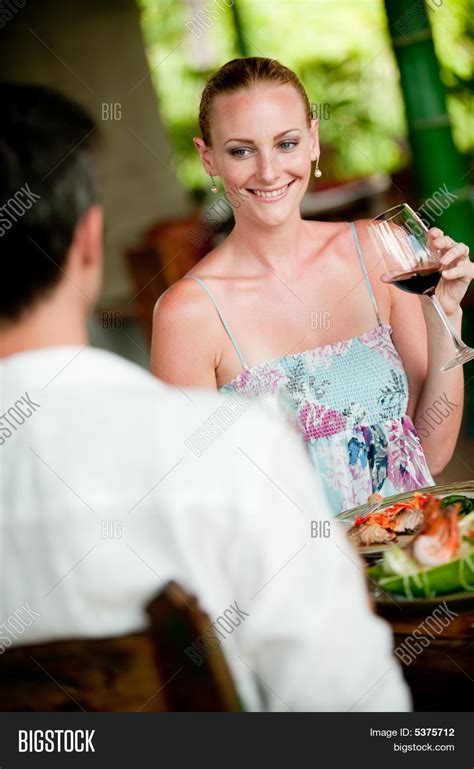 Woman Drinking Wine Image & Photo | Bigstock