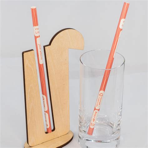 Disposable 210mm Drinking Paper Straw FSC Certified Food Grade Approved