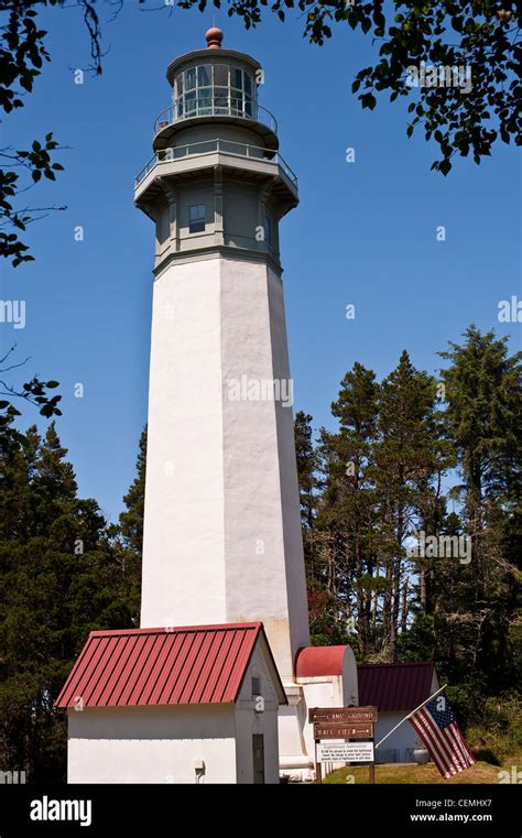 Westport Lighthouse State Park with Westport Lighthouse Stock Photo - Alamy