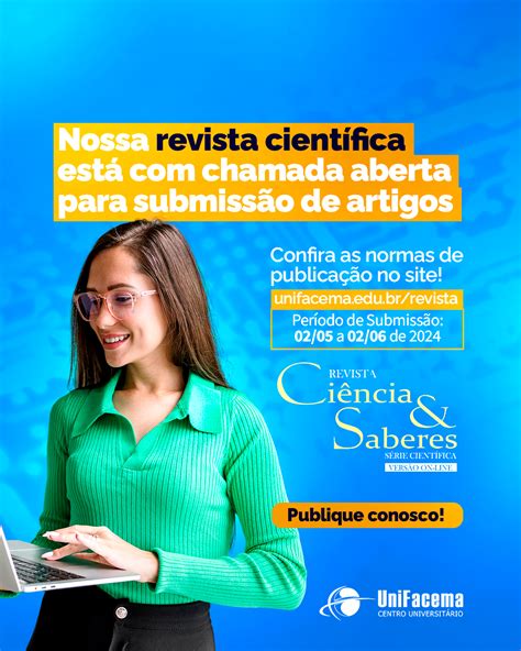 UniFacema abre chamada para submissão de artigos na Revista Ciências