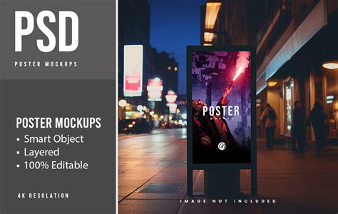 Psd Street Poster Mockup Graphic By Sujhonsharma · Creative Fabrica