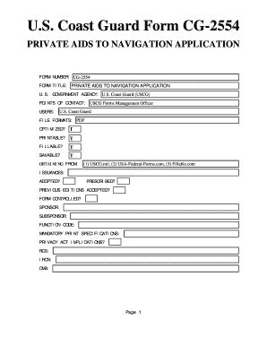 Us Uscg Form Cg Pdf Savable Fill And Sign Printable Template