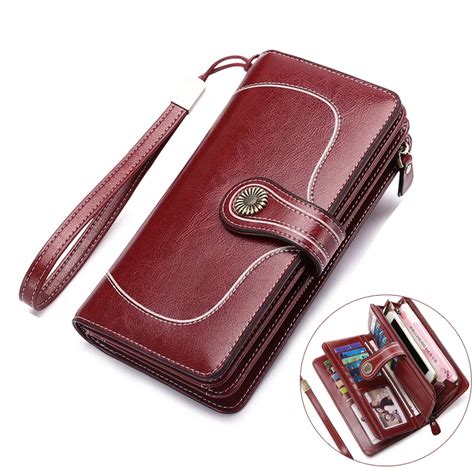 Hot Sale Brand Wallet Split Leather Wallet Female Long Wallet Women