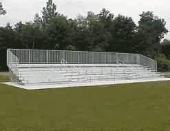 Outdoor aluminum bleachers for sale at BuiltRiteBleachers.com