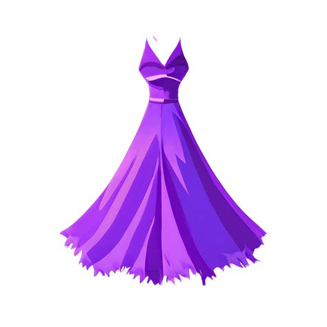 Magical Purple Dress Graphic · Creative Fabrica