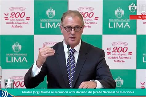 Jorge Muñoz Tras Vacancia Estamos Evaluando Acciones Legales