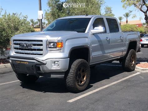 2014 Gmc Sierra 1500 Wheel Offset Aggressive 1 Outside Fender