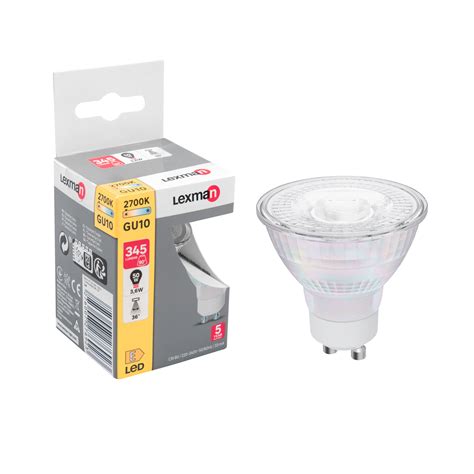 Ampoule led réflecteur GU10 36 345Lm 50W blanc chaud LEXMAN