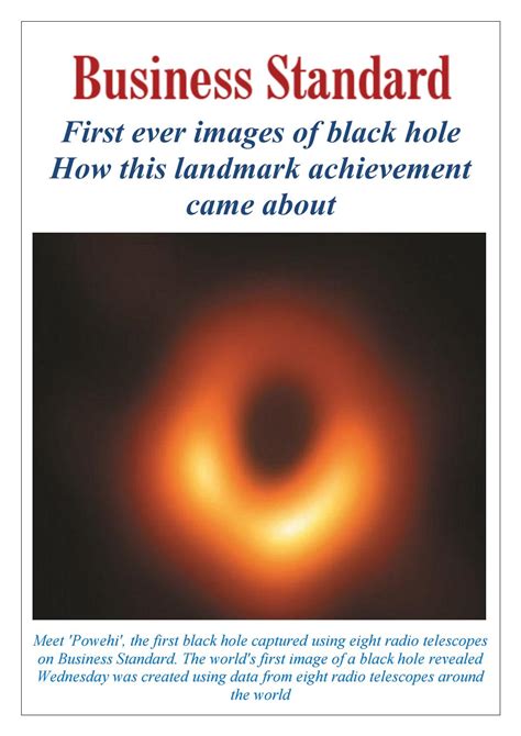 Meet Powehi The First Black Hole Captured Using Eight Radio