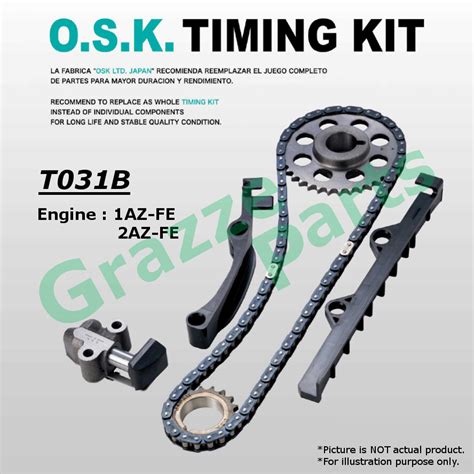 100 Made In Japan O S K Timing Chain Kit Set Toyota Camry ACV30 ACV40