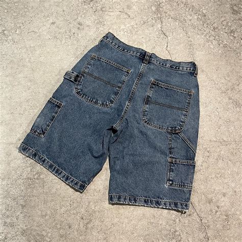 Vintage Carhartt Style Baggy Jorts Jean Shorts Size 34 Depop