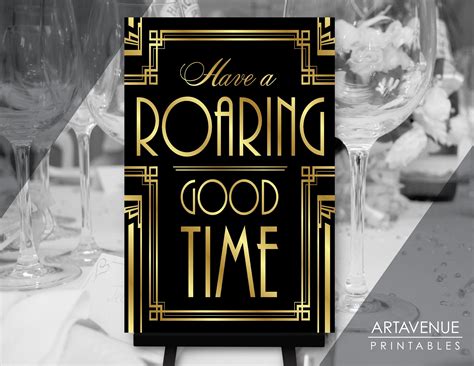 Roaring S Party Decorations X Have A Roaring Good Time Sign