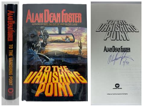 Signed First Printing Hardcover Book To The Vanishing Point By Alan