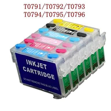 Set For Epson T T Refillable Ink Cartridges For Epson Stylus