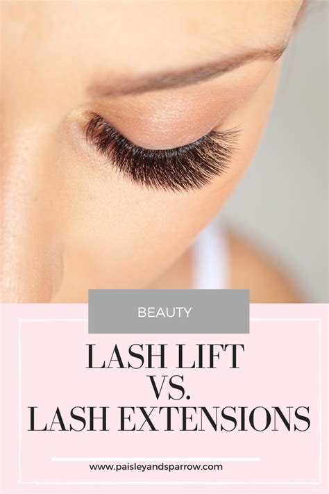 Lash Lift vs. Lash Extensions: What's Best for You? - Paisley & Sparrow