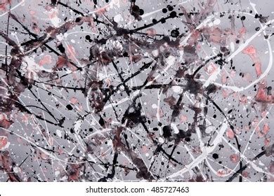 Abstract Expressionism Pattern Style Drip Painting Stock Illustration