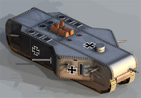 3ds max tank prototype ww1