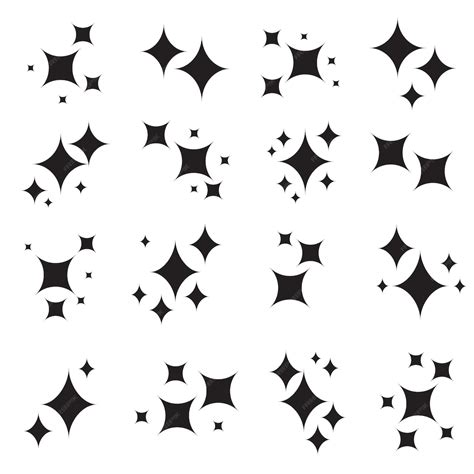 Premium Vector Star Blink Icon Vector On White Background