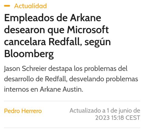 El Ltimo Spartan On Twitter Xbox Sab A Del Estado Previo De Redfall