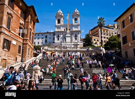 The Spanish Steps Rome Italy Stock Photo Alamy