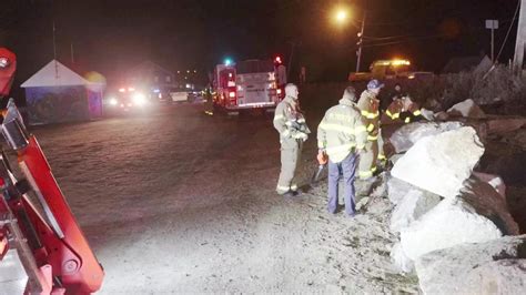 2 People Hospitalized After Pickup Truck Plunges Off Plymouth Bridge