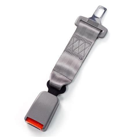 E4 Safety Certified Seat Belt Extension Type R Gray 7 Inches From