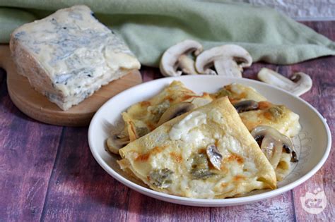 Mushroom Gorgonzola Crepes Italian Recipes By Giallozafferano