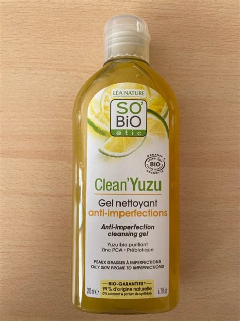 So Bio Tic Clean Yuzu Gel Nettoyant Anti Imperfections Inci Beauty