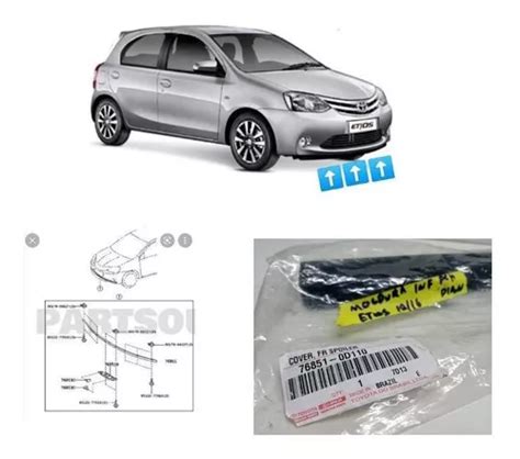 Moldura Inferior Parachoque Dianteiro Original Toyota Etios