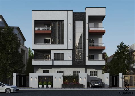 Modern Residential Building Design on Behance