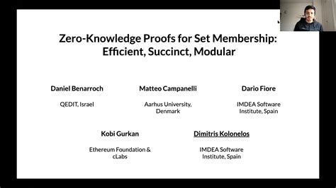 Zero Knowledge Proofs For Set Membership Efficient Succinct Modular