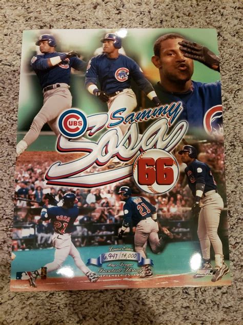 Photofile Mlb Sammy Sosa Chicago Cubs Limited Edition 66th Homerun