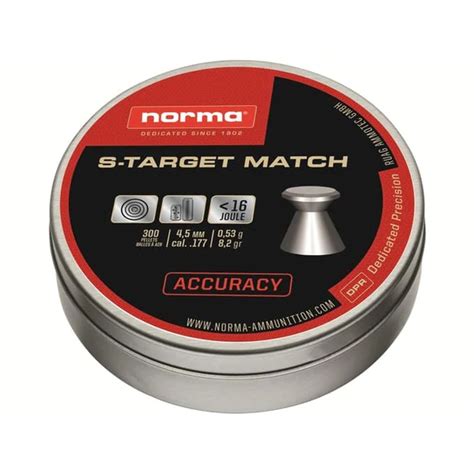 Norma S Target Match Airgun Pellet Cal Grain Tin Pellet