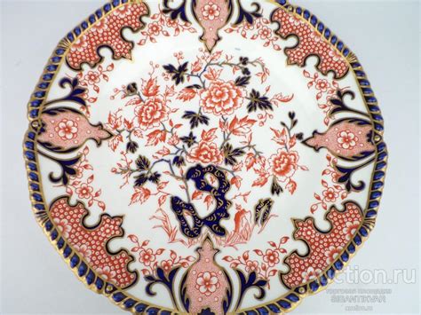 528 ак РОСКОШНАЯ СТАРИННАЯ ТАРЕЛКА ROYAL CROWN DERBY ФАРФОР ЗОЛОЧЕНИЕ ...