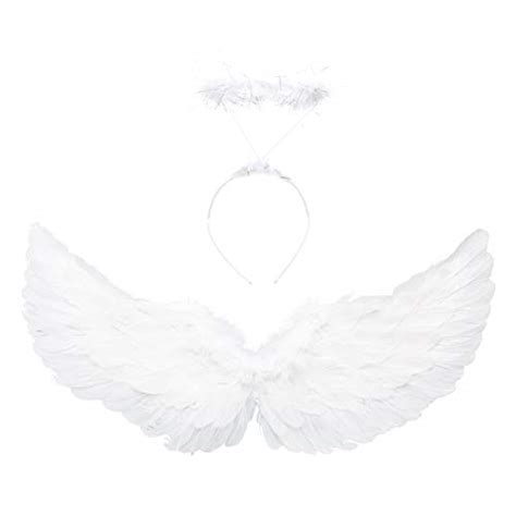 Buy Angel Wings Angel Halo Kids Angel Wings and Halo White Angel Wings for Kids Angel Costumes ...