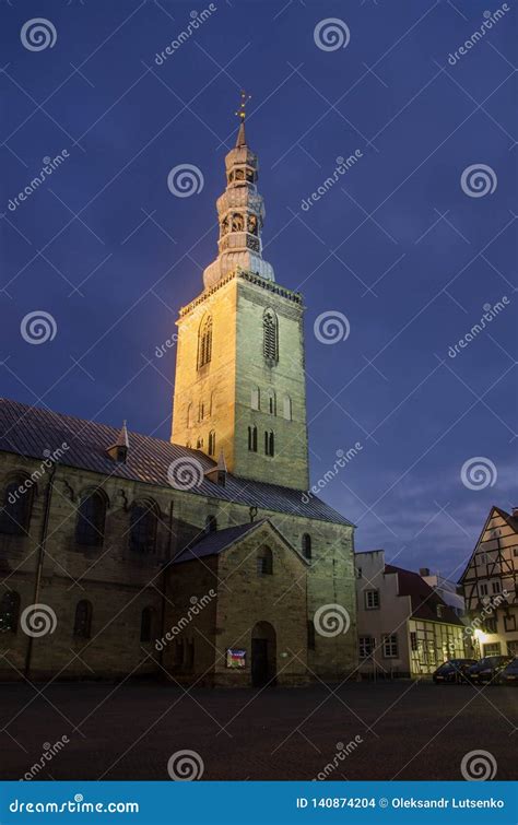 Beautiful Town in Germany Soest. Evening Landscape Stock Photo - Image ...