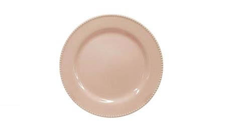 Prato Perla Raso Rose Nude 27cm Corona Prato Raso Magazine Luiza