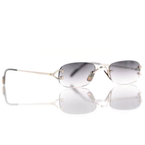 CARTIER Rimless Sunglasses 135 34446