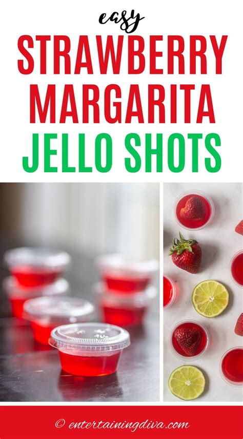 Easy Strawberry Margarita Jello Shots Recipe