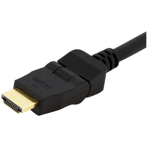 Startech .com 6ft Swivel HDMI Cable, 4K 30Hz High Speed Rotating UHD HDMI Cord, HDMI 1.4 Pivot ...