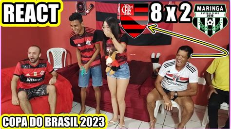 Reação do São Paulino Flamengo 8x2 Maringá COPA DO BRASIL 2023 REACT