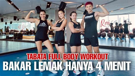 Tabata Full Body Workout Bakar Lemak Cuma Menit Youtube