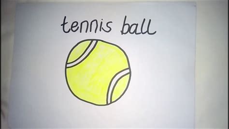 How To Draw Tennis Ball